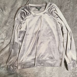VeraWang Silver Sweater Long Sleeve Medium
